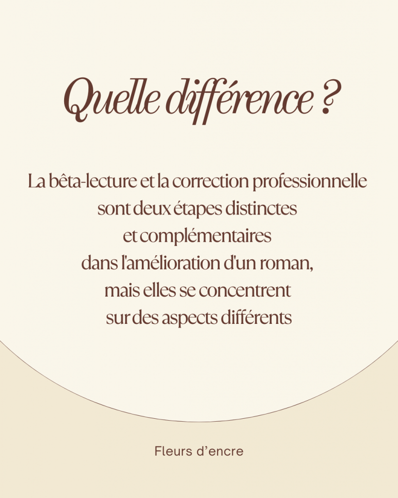 Quelle différence entre la bêta-lecture et la correction professionnelle