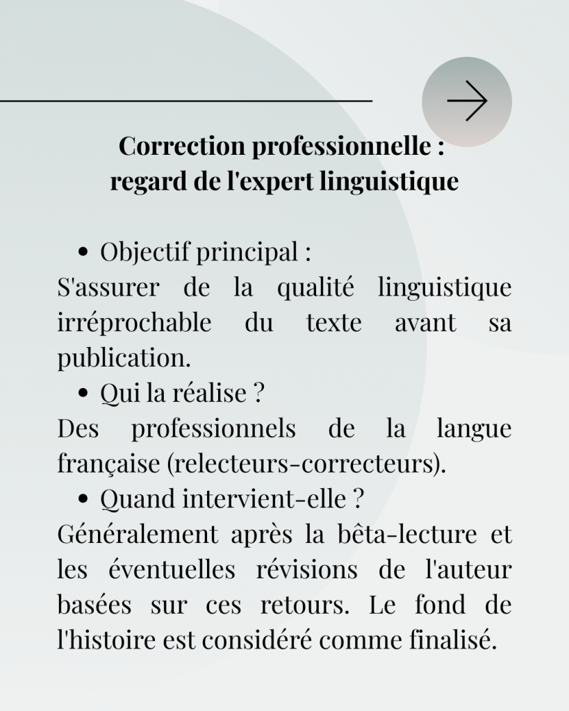 correction professionnelle : regard de l'expert linguistique
